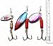 LotFancy Fishing Lures, 30 PCS Spinner Baits for Bass Perch Pike Walleye Trout Salmon, Assorted Hard Metal Spinner Lures Kit, Fit Saltwater and Freshwater