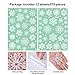 Outus 570 Pieces Snowflake Window Clings Winter Window Clings Christmas Snowflake Decal Stickers Decorations for Christmas Theme Party New Year Supplies, 12 Sheets(White)