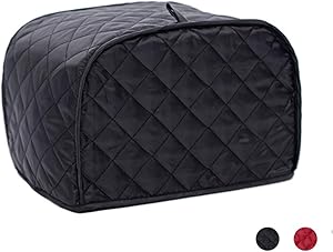 Toaster Cover 2 Slice,small Appliance Cover For Kitchen/Keep Toaster Free From Dust And Fingerprint (11.5w X 8d X 8h,Black)