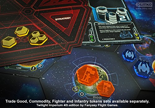 TI4: Infantry Token Set, Fluorescent Orange (50)
