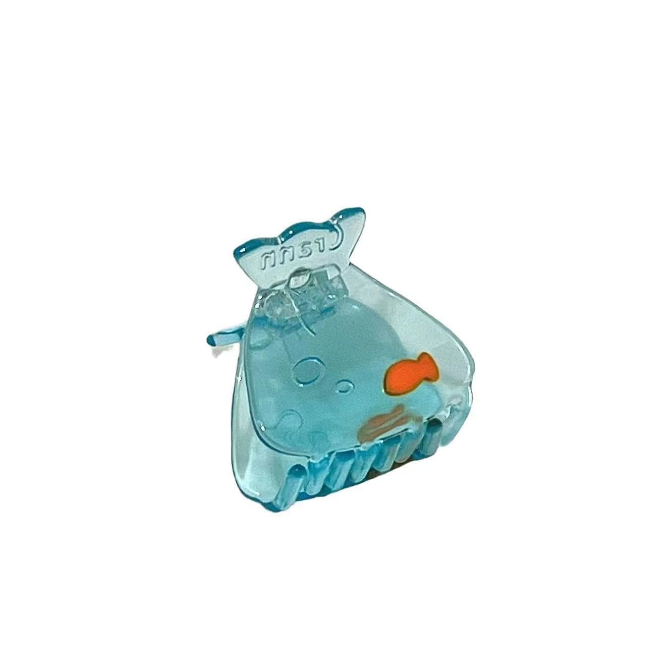Fish Hair Claw for Women Girls,acetate claw clip,Cute Animal Hair Clip Korean Style Ocean Animal Party Small Acetate Hair Claw Clips and Hairs Accessories