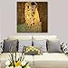 Wieco Art The Kiss by Gustav Klimt Famous Oil Paintings Reproductions Gallery Wrapped Modern Giclee Canvas Prints Artwork Pictures on Canvas Wall Art for Living Room Bedroom Home Decorations 24x24