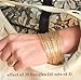 14k gold filled Bangles hammered slip on set of 3 textures, Mu-Yin Jewelry Handmade in USA (L)