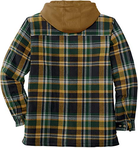 men's maplewood hooded flannel shirt jacket