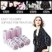 Yousha DIY Self Grip Plastic Hair Roller Curler, Heatless Snap Bang Roller with Clip, Hairdressing Curlers, 6pcs, Medium, Random Color