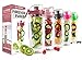 Live Infinitely 32 oz. Infuser Water Bottles - Featuring a Full Length Infusion Rod, Flip Top Lid, Dual Hand Grips & Recipe Ebook Gift (Dark Red, 32 oz)…