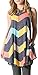Risesun Women's Sleeveless Striped Lightweight Tunic Top Pocket Stretch Swing Tank Dress(Style1,L)