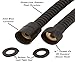 Universal 60 Inch Flexible Shower Hose - Extra Long, Stainless Steel, Double-Buckle For Handheld Showerhead - Oil-Rubbed Bronze