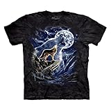 The Mountain Men's Wolf Spirit Moon T-Shirt Black M