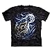 The Mountain Men's Wolf Spirit Moon T-Shirt Black 2XL