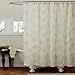 Lush Decor Samantha Shower Curtain, 72” x 72”, Ivory - DISCONTINUED