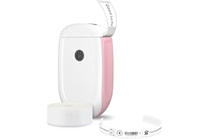 MARKLIFE P11 Label Maker Machine with Tape, Mini Thermal Wireless Inkless Sticker Printer Machine for Home Kitchen Office Organization (Pink, 1 Printer+1 Tape)