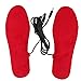 1 Pair USB Electric Powered Heating Shoes Insoles Feet Warmth-Keeping Pads Free Size (Women)