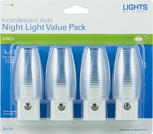 Incandescent Night Light Value Pack, 4-Pack, 52172