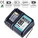 Lasica DC18RC 18V Lithium-Ion Rapid Optimum Charger for All Makita 14.4V-18V Lithium Battery BL1830 BL1850 BL1840B BL1041B BL1820 BL1815 BL1860 BL1430 BL1450 BL1440 US Plug Makita 18V Battery Charger