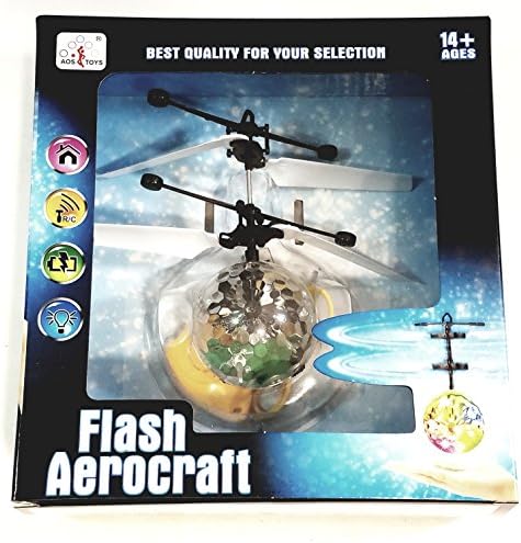 Flash Aerocraft Infra Red Sensor Flashing Multi Color Lights Helicopter Face Remote Control Helicopter R/C Copter Heli Ball
