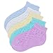 Purforlove Toddler Ankle Socks Light Weight Breathable Holes Design for Baby Unisex Girls Boys Pack of 5