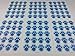 SAHM Blue Paw Print Stickers - 120 Dog Cat Animal Paws 1 inch Small for Boy Or Girl - Great for Birthday Party Favors - Clues - Scrapbook - Calendar - Teachers Reward - Labels