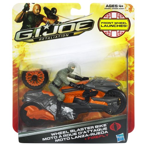 G.I. Joe retaliation Cobra Wheel Blaster Bike Vehicle with Firefly Figure