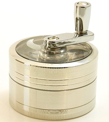 Three Piece 2 1/2" Herb, Spice, Tobacco, etc Grinder with Lever - Thumbnail 5