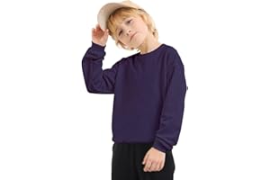 JIAHONG Kids Fleece Sweatshirts Soft Cotton Warm Crewneck Shirt Long Sleeve Pullover Sweatshirts for Boys or Girls