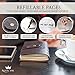 Refillable Writing Journal 2018 - Vintage Travelers Notebook, Perfect as a Daily Journal for Women and Men - Handmade with Blank Pages and Embossed Cover
