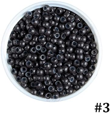 1000 Units Per Lot Silicone Nano Beads,Micro Nano Ring for Nano Tip Hair (3#)