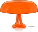 Lotus Atelier Orange Mushroom Lamp for Room Aesthetic Modern Lighting for Bedroom | Cool Retro Living Room Decor (Orange)