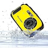 KINGEAR KG003 2.7 Inch LCD Cameras 16MP Digital Camera Underwater 10m Waterproof Camera+ 8x Zoom--Yellow