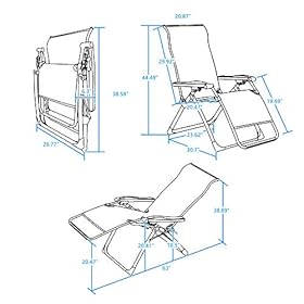 PURPLE LEAF Outdoor Zero Gravity Lounge Chair Patio Wicker Rattan Recliner Chairs Beach Pool Lawn Camping Indoor Office… 51zGCxTQl%2BL