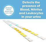 One Step UTI Test Strips 15 Pack Nitrite Leukocytes Blood Urine Infection view 2
