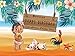 GYA 7x5ft Moana Happy Birthday Backdrop 1st Birthday Party Sea Summer Photography Backdrop Baby Shower Moana Background Table Decoration