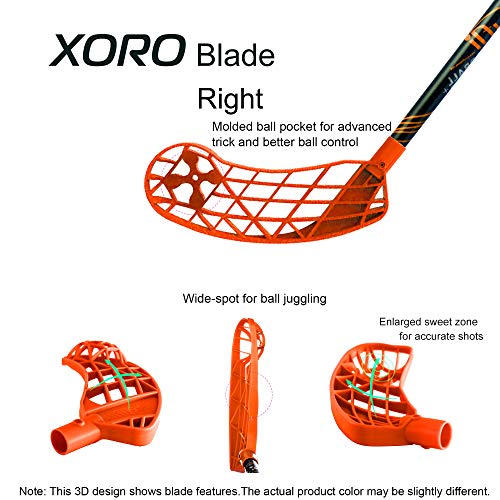 ACCUFLI Floorball Tricks Stick XORO Z80 (Orange - Right Handed) - Thumbnail 6