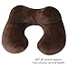 MLVOC Travel Pillow, Inflatable Neck Pillow with Ear Plugs, Eye Mask, Drawstring Bag and Soft Velvet Neck Support (Khaki)