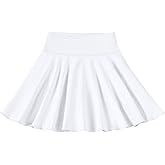 Kionio Toddler Baby Girl Skirts Flared Girls Mini Skorts Stretch Tennis Skater Uniform Athletic Skirts with Shorts Pockets