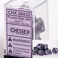 Chessex Polyhedral 7-Die Gemini Dice Set