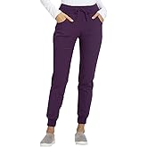 Heartsoul Women's Medical Scrub Jogger Pants Contemporary fit Drawstring waistband Jogger With 5 Pockets - HS030