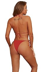 Dadress Women's Halter Bikini Sets Spaghetti Strap