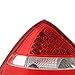 Xtune 1998-2004 Mercedes-Benz R170 SLK230/320 Red Clear LED Tail Lights Brake Lamp Upgrade Pair L+R 1999 2000 2001 2002 2003