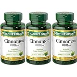 Nature's Bounty Cinnamon 1,000 mg Caps, 100 ct (Pack of 3)