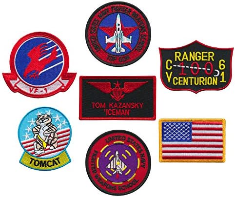 US Naval Aviator Top Gun Fighter Tactics Patch set of 6 and a FREE Patch