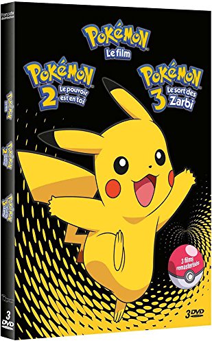 Pokémon - Coffret : Le Film 1 - Mewtwo Contre Mew + Le Film 2 - Le Pouvoir Est En Toi + Le Film 3 - Le Sort Des Zarbi - Pack