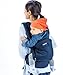 Mo+m Ergonomic Baby Carrier (Navy Blue) - Soft Structured Sling w/ Mesh Cooling Vent, Hood & Pockets