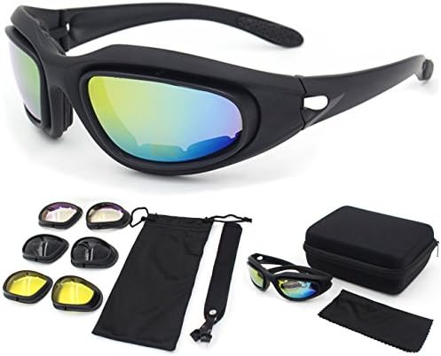 Zabarsii Polarized Sunglasses, Bulletproof CS, Tactical Goggles, Field Motorcycle,Windproof Mirror,Fit for Male or Female