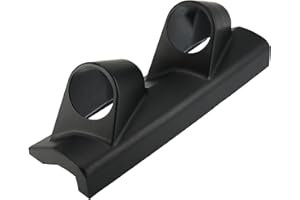 X AUTOHAUX 52mm 2" Dual Hole 2 Holes ABS Plastic Universal Console Dashboard Pillar Gauge Holder Dash Gauge Pod Car Meter Mou