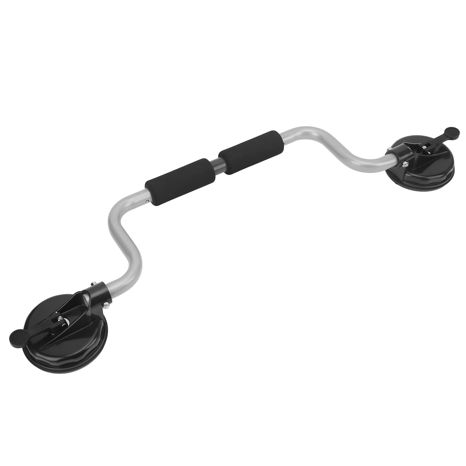Alomejor Kayak Roller Kayak Load Assist with Suction Cup for Loading Kayaks, Canoes to Car Tops Upgraded(KY‑OE04‑S Silver)