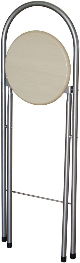 KMH®, Practical Foldable Bar Stools with Beech Wood Decor (#204708) - Image 3