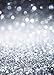 DODOING 5x7ft Shining Glittering Spots Bokeh Halos Sparkle Photo Photography Backgrounds Silver Glitter Sequin Backdrops Wedding Party Backgrounds Kids Children Studio Props