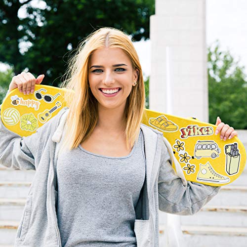 120 Pieces Waterproof Stickers Water Bottle Stickers Yellow Laptop Stickers Aesthetic Vinyl Stickers Girls Teens Graffiti Decals for Water bottle, Laptop, Phone, Cars, Luggage, Guitar and Skateboard - Image 6