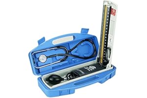 TTZ Professional Sphygmomanometer, Sphygmomanometer Set Accurate Readings Desktop Manual Blood Pressure Cuff Durable Carrying Case (Color : Sphygmomanometer+Stethoscope)